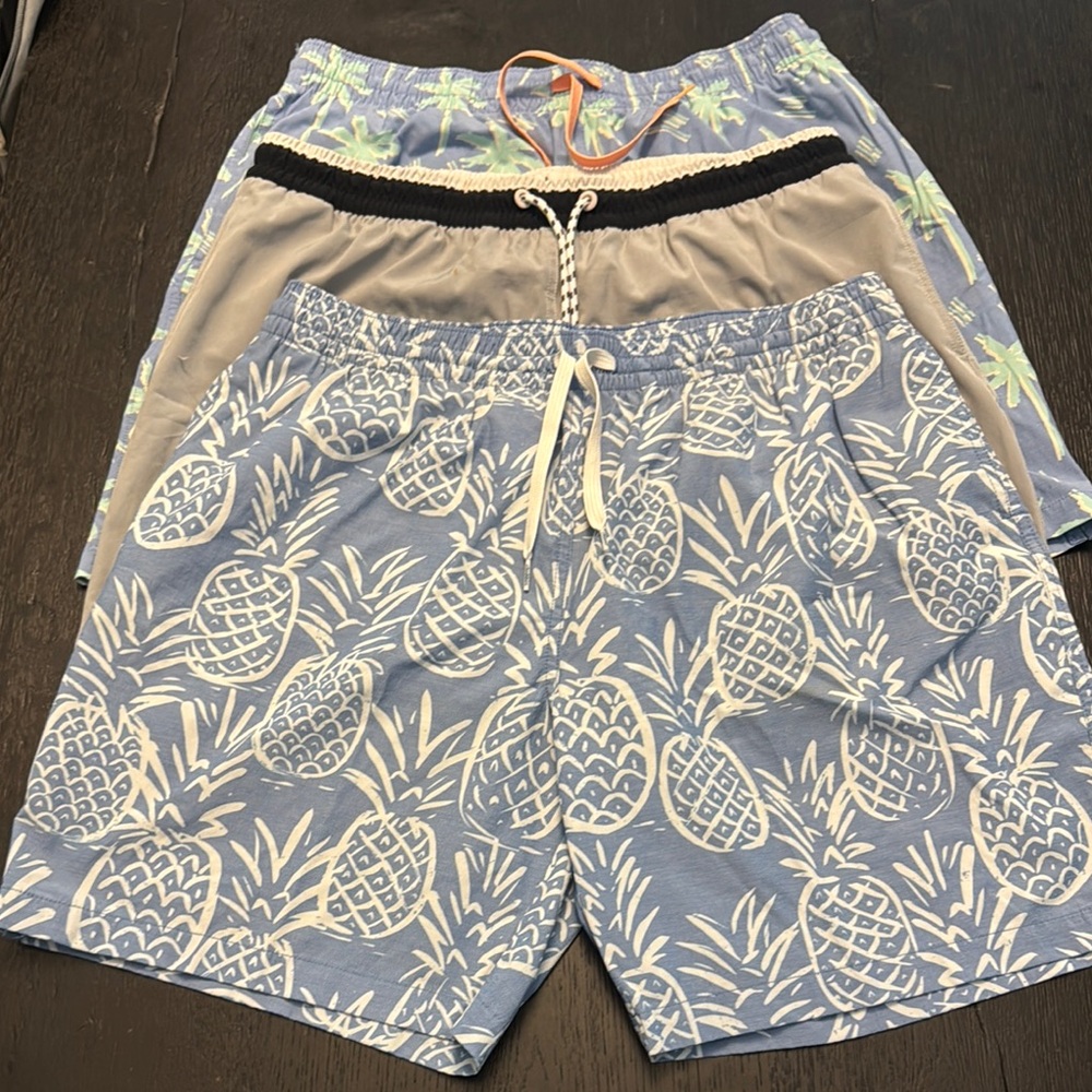 Set of 3 Chubbies Board Shorts Size XL 7” inseam